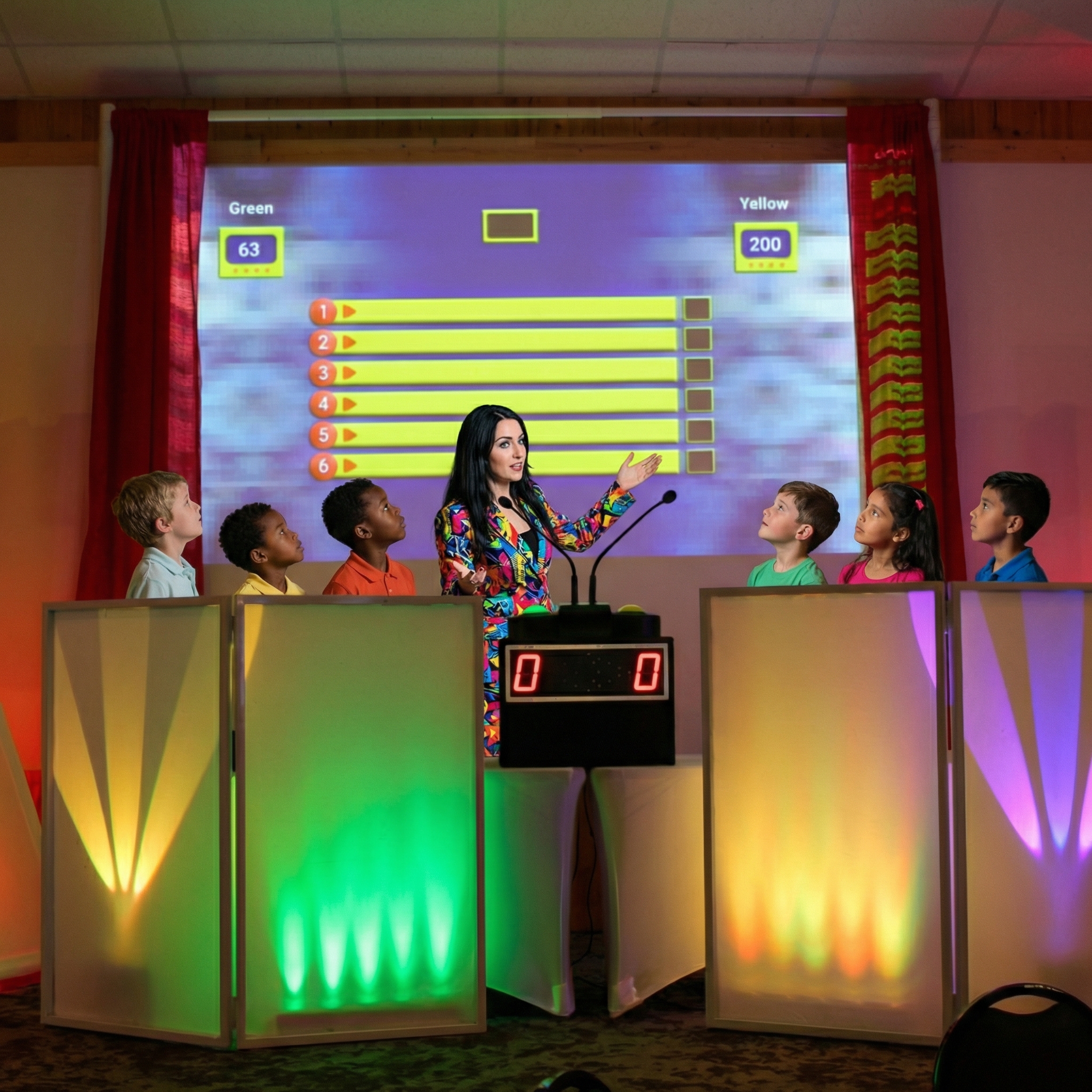 kids game show no words - not cartoon